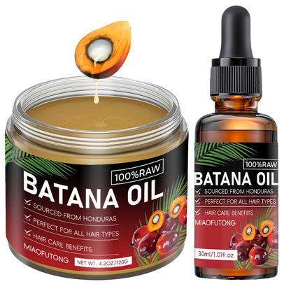Pure Honduran Batana Oil 2-Pack – Natural Scalp Nourishing Strengthening Repair Oil for Dry Damaged Brittle Thinning Hair