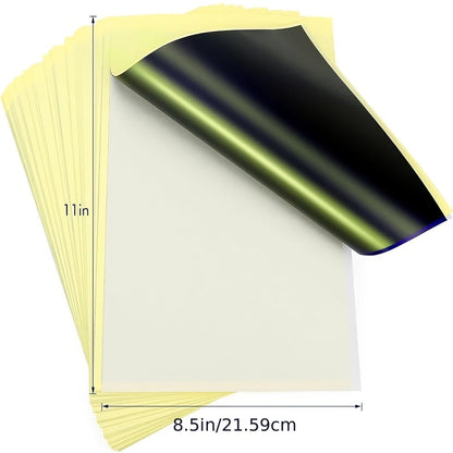 Tattoo Practice Skin Double-Sided Silicone Fake Skin – A4 Tattoo Transfer Paper Kit, Thermal Stencil Paper for Beginners & Artists