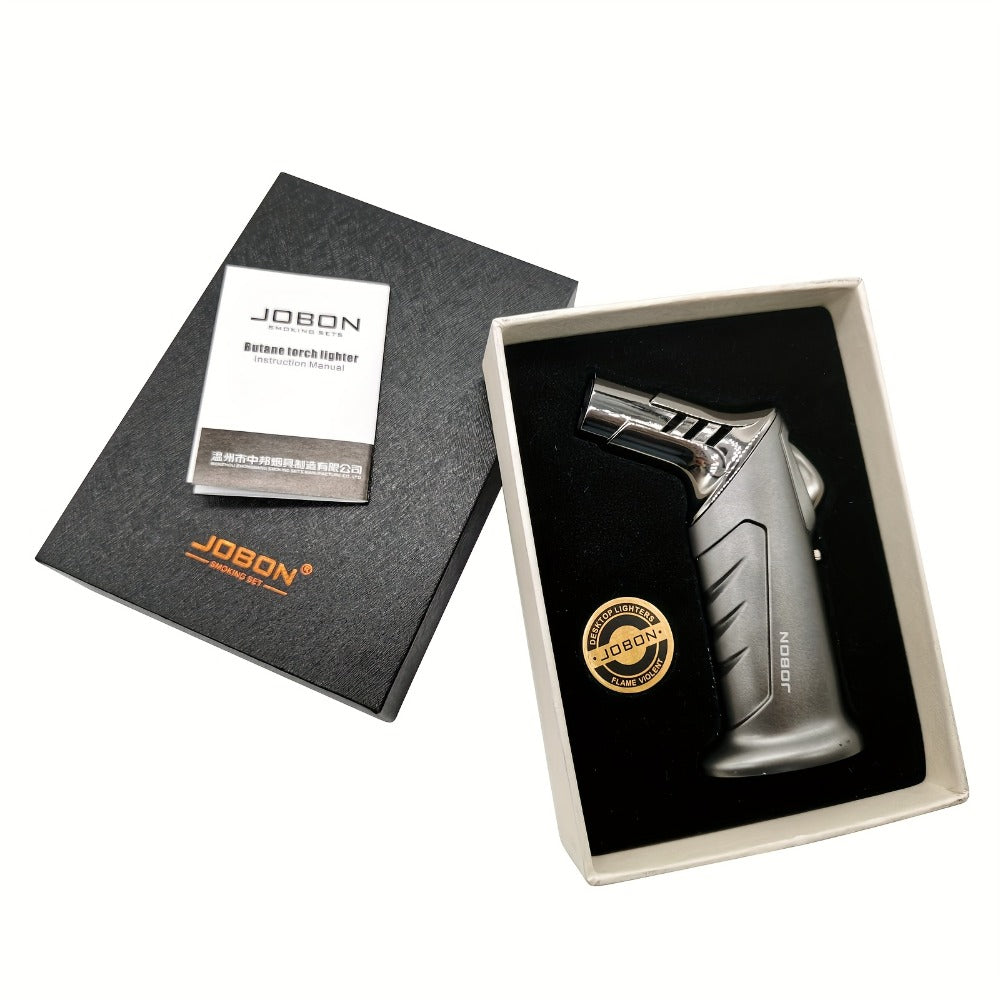 Butane Torch Lighter Gift Set 2500°F, Refillable with Safety Lock & Adjustable Flame for Home Cooking, Dining and Outdoor Meals