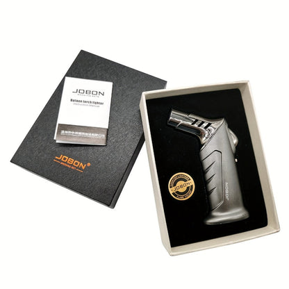 Butane Torch Lighter Gift Set 2500°F, Refillable with Safety Lock & Adjustable Flame for Home Cooking, Dining and Outdoor Meals