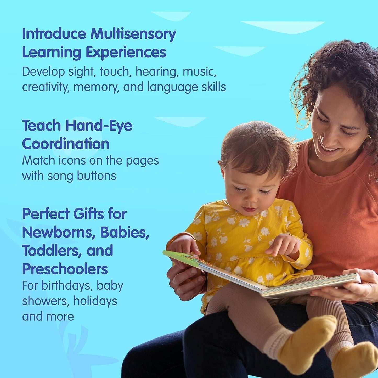 Baby Shark Sound Book for Toddlers, Pinkfong 10-Button Interactive Animal Songs Sing-Along Nursery Rhymes Learning Book Kids Ages 1-3