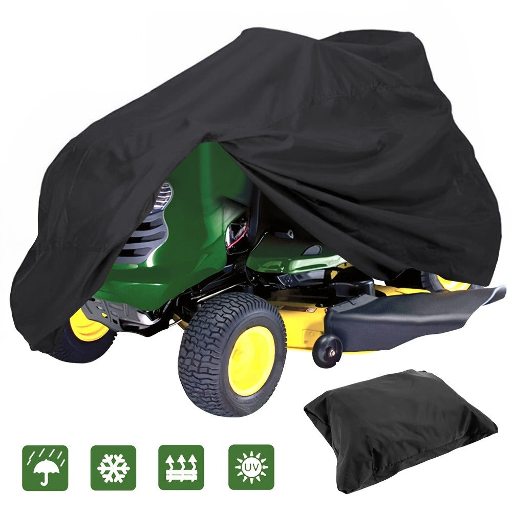 Riding Lawn Mower Cover 54"x30"x36" – 210D Heavy Duty Waterproof Oxford Fabric Tractor Cover with Drawstring | UV