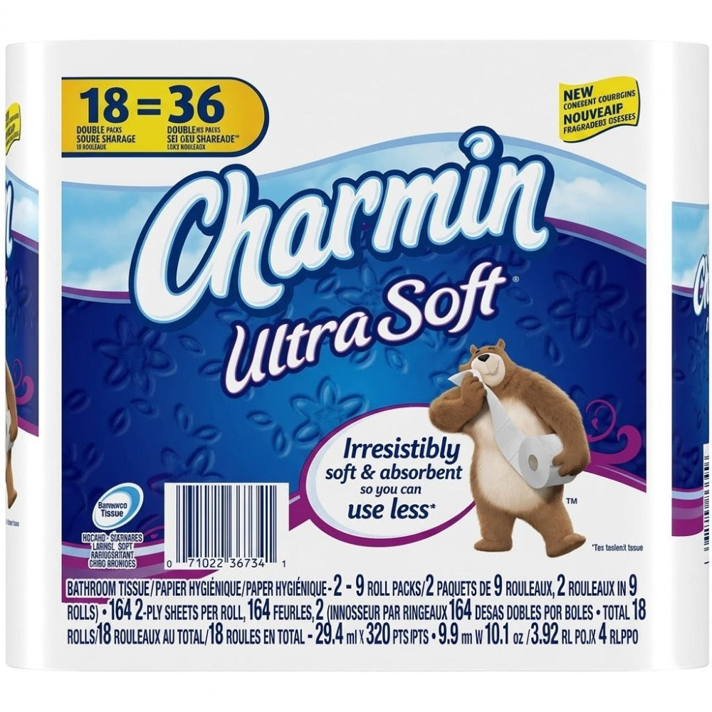 Charmin Ultra Toilet Paper Mega Roll - 2-Ply 200 Sheets per Roll, & Strong Bath Tissue, Available in Mega