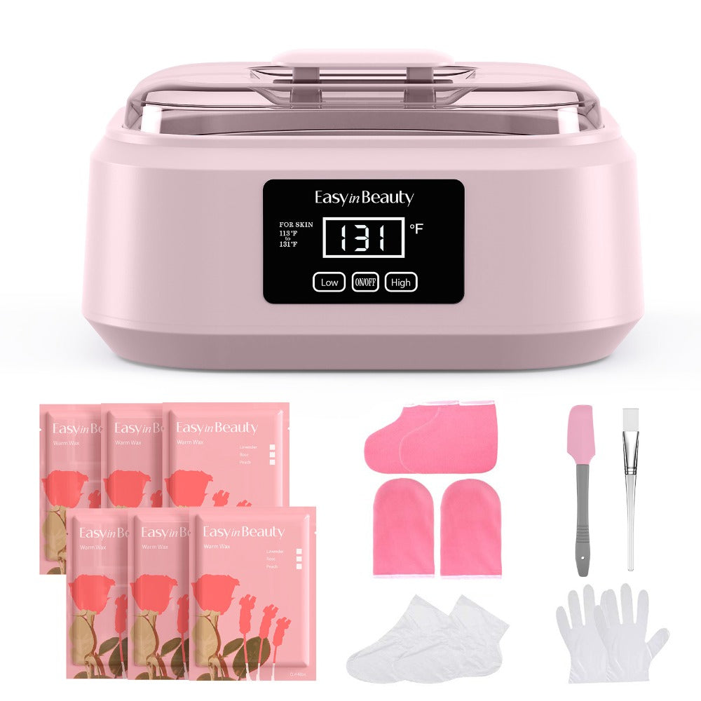 Paraffin Wax Warmer Kit 3000ml Touchscreen for Hands & Feet – Includes 6 Packs Refill Wax, Hot Wax Spa Bath for Arthritis Pain Relief & Deep