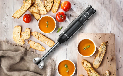 400W Immersion Blender with Two-Button Control, Detachable Shaft and 38 cm Black Handheld Body