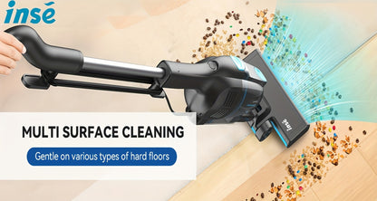 Corded Stick Vacuum Cleaner 20KPa 600W Motor 2-in-1 Bagless Upright Handheld Vacuum 0.8L Dustbin for Hard Floor Pet Hair Carpet Car Stairs