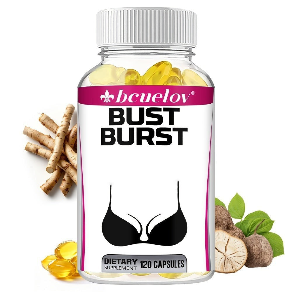 Pueraria Mirifica Breast Enhancement Capsules 120ct, Natural Phytoestrogen Formula for Women, Supports Bust Firmness