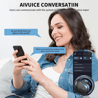 100 Language Real-Time Translation TWS Earphones Coconut Ball Pendant Wireless Earbuds for Bedside Audio, Alarms and Room Entertainment