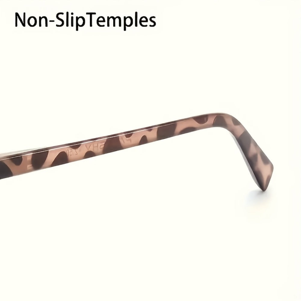 Reading Glasses – Six-Pair Floral Cat-Eye Reader Set with Spring Hinges in Seven Strengths