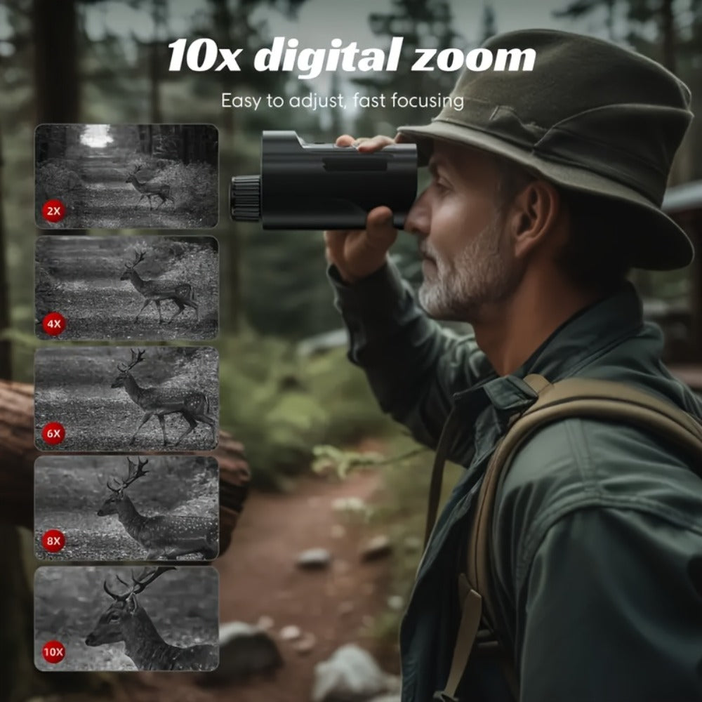 Night Vision Monocular 1080P HD 5W IR 2600FT Range 10X Digital Zoom 2-Inch Screen Handheld Night for an Everyday Personal Care Routine