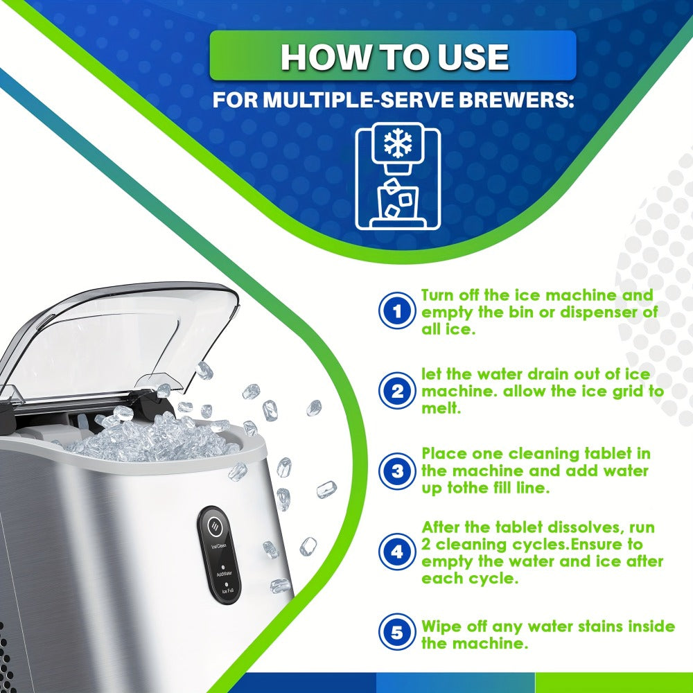 Ice Maker Cleaning Tablets Descaler 12/24/36 Pack for Entryways, Bedrooms and Living Spaces