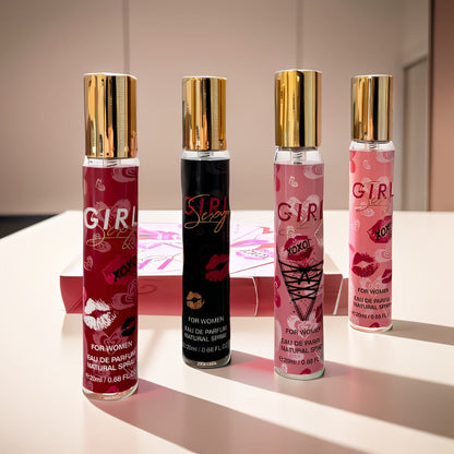 Women's Perfume Gift Set 4 Piece Travel Size Spray Kit – MYSTICAL Long Lasting Fresh Floral Scent Unisex Fragrance for Her Birthday
