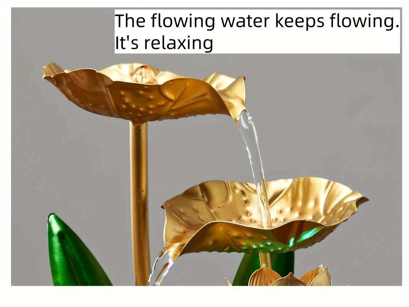 Indoor Tabletop Fountain Desktop Water Feature, Small Relaxing Flowing Water Fountain for Living Room