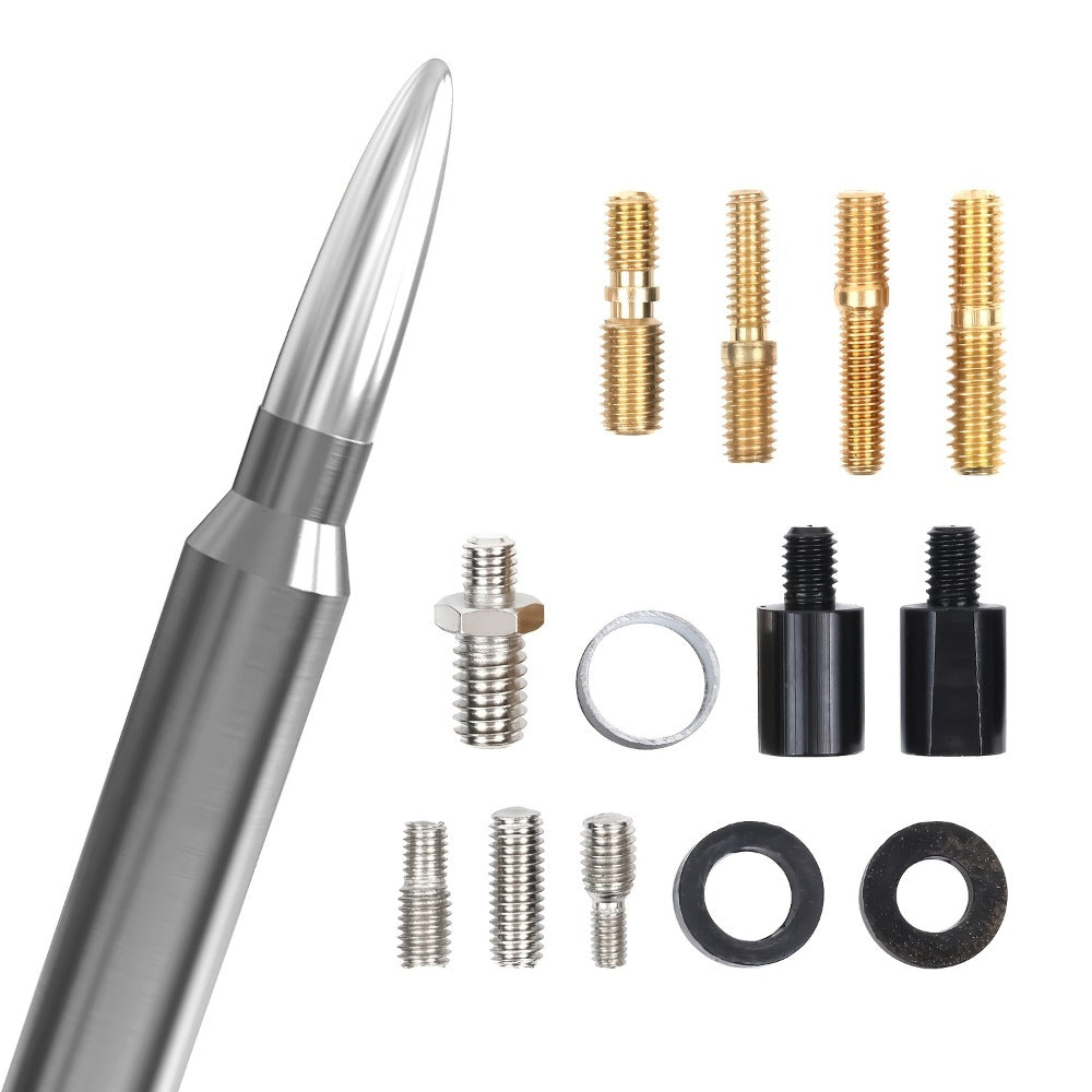 Short Car Antenna 5.3 Inch – Carbon Steel Universal Fit AM FM Signal Booster Stub Antenna Replacement for Cars Trucks SUVs