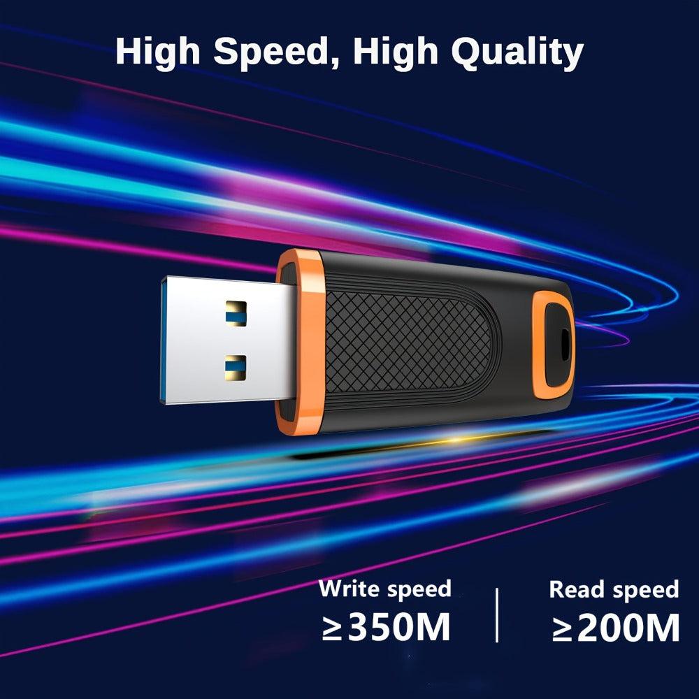 USB Flash Drive Aiibe Five-Pack USB 3.0 Memory Sticks with LED Indicator and 16GB to 128GB Options