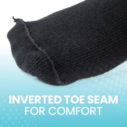 Extra Wide Socks for Swollen Feet 6 Pairs Stretch to 30 Inch Non-Binding Seamless Loose Fit for Entryways, Bedrooms and Living Spaces