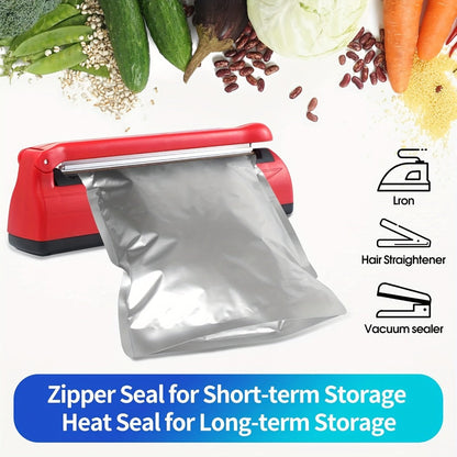 Mylar Bags for Food Storage 100 Pack Resealable 3 Sizes 1 Gallon 10 Mil 1 Quart 8 Mil Half for Entryways, Bedrooms and Living Spaces
