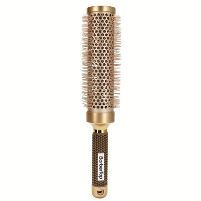 Round Hair Brush Nano Ceramic Ion, Heat Resistant Blowout Styling Roller Comb for Voluminous Bangs