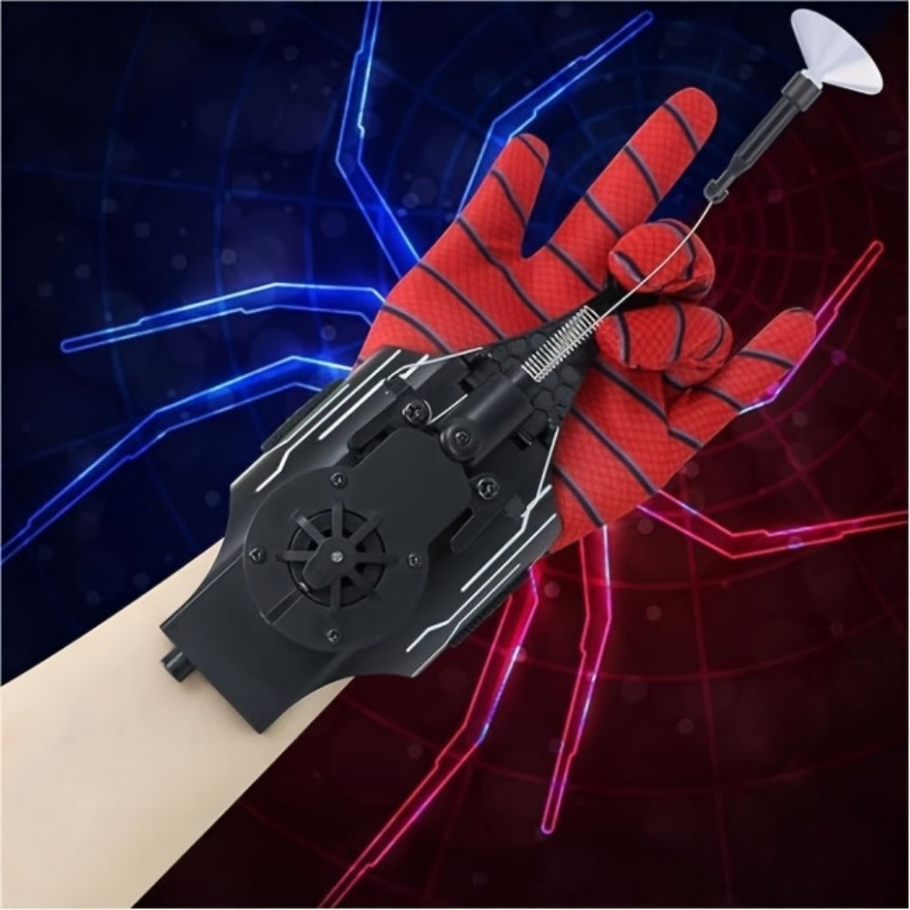 Superhero Web Shooter Toy for Kids, 9.4 Ft Rope Launcher, USB Rechargeable, Spider Hero Role Play Gift for Boys & Girls