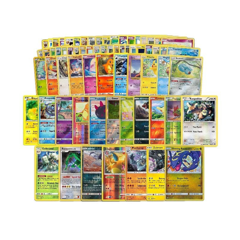 Trading Card Game 80-Card Mixed-Era Assortment with Randomized Character Cards in One Pack