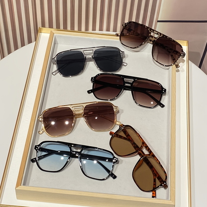Oversized Round Novelty Glasses 12 Pack Multicolor Tortoiseshell – Double Frame Full Rim Plastic Eyewear Bulk Set for Party Prom Photo Shoot
