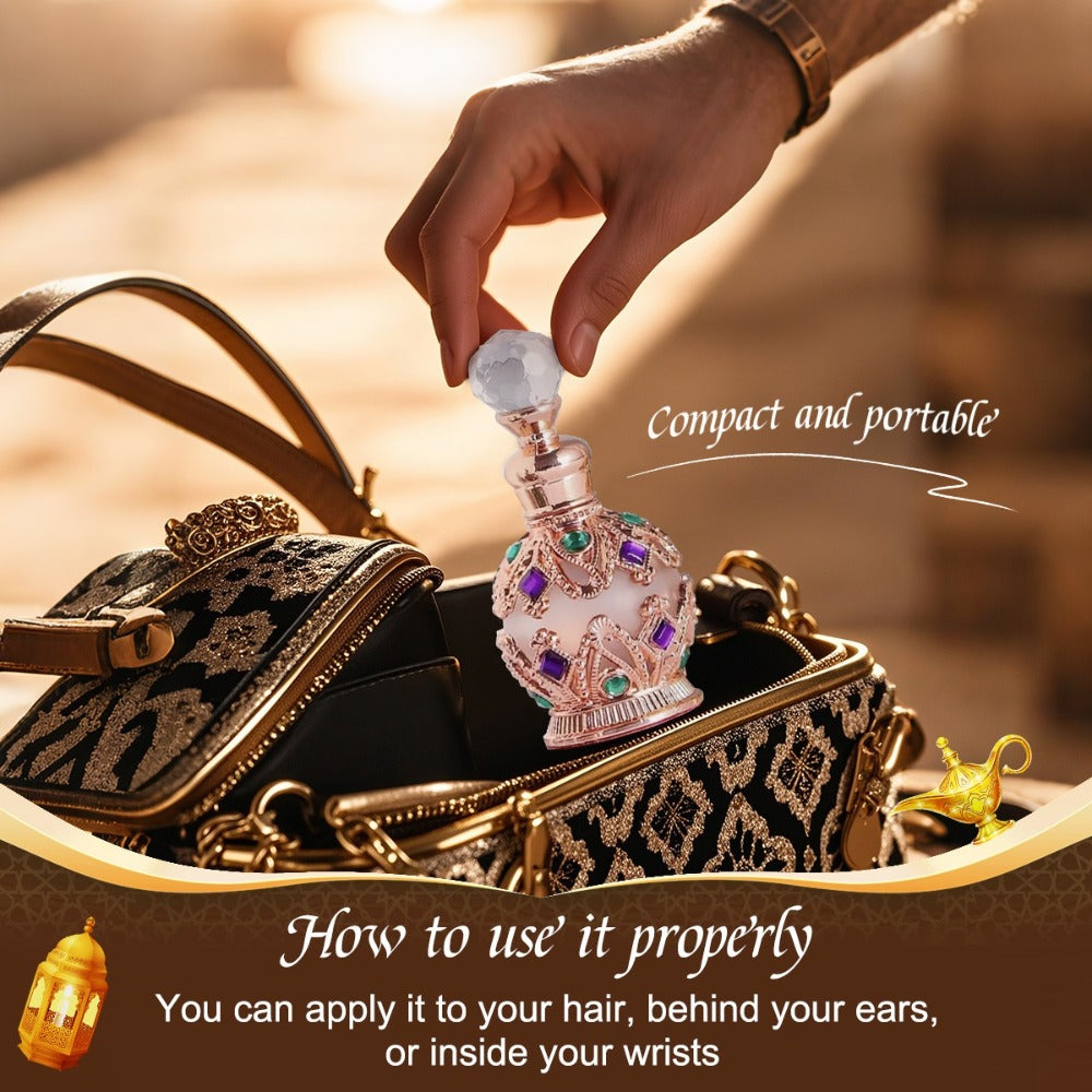 Arabian Perfume for Women Diamond Bottle EDT, Ocean Flower Vanilla Musk Fragrance Spray, Diamonds Woody & Diamond Crown Styles