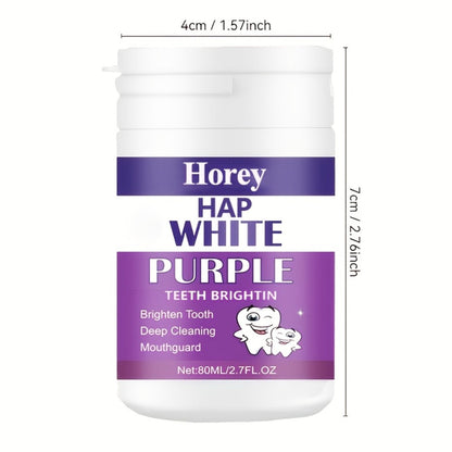 Purple Teeth Whitening Powder for Sensitive Teeth, BPA-Free Alcohol-Free Tooth Polishing Powder Deep Cleans