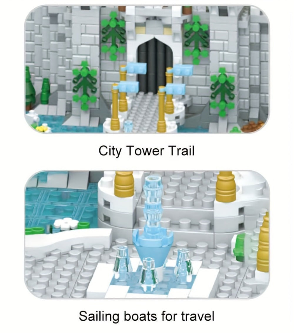 3600PCS Princess Castle Building Blocks Fairytale Palace STEM Micro Brick Architecture Kit for Girls Ages 8+