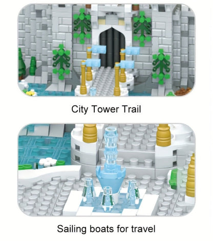 3600PCS Princess Castle Building Blocks Fairytale Palace STEM Micro Brick Architecture Kit for Girls Ages 8+