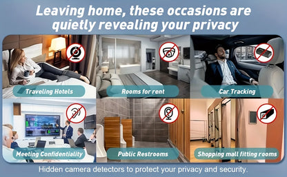 Anti Spy Hidden Camera Detector RF Signal Scanner Portable Bug Detector, GPS Tracker Finder, Listening Device Detector