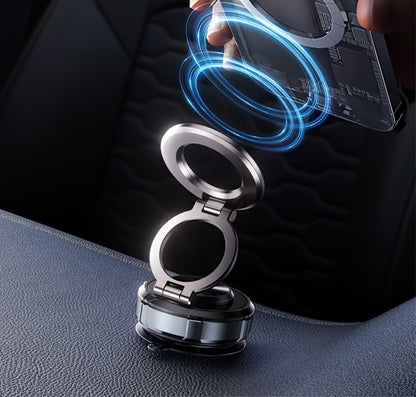 Magnetic Car Phone Holder 22 N55 Magnets 2400gf Force & 78LB Suction – 360° Adjustable Aluminum Alloy Mount with Cooling Vent Design |