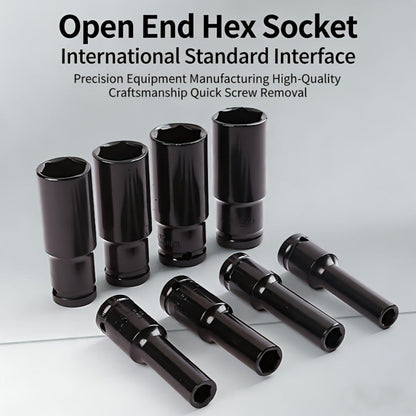 1/2 Inch Deep Impact Socket Set – Chrome Vanadium Steel for Tire Removal, Mechanical Repairs & Car Maintenance | Compatible with Electric