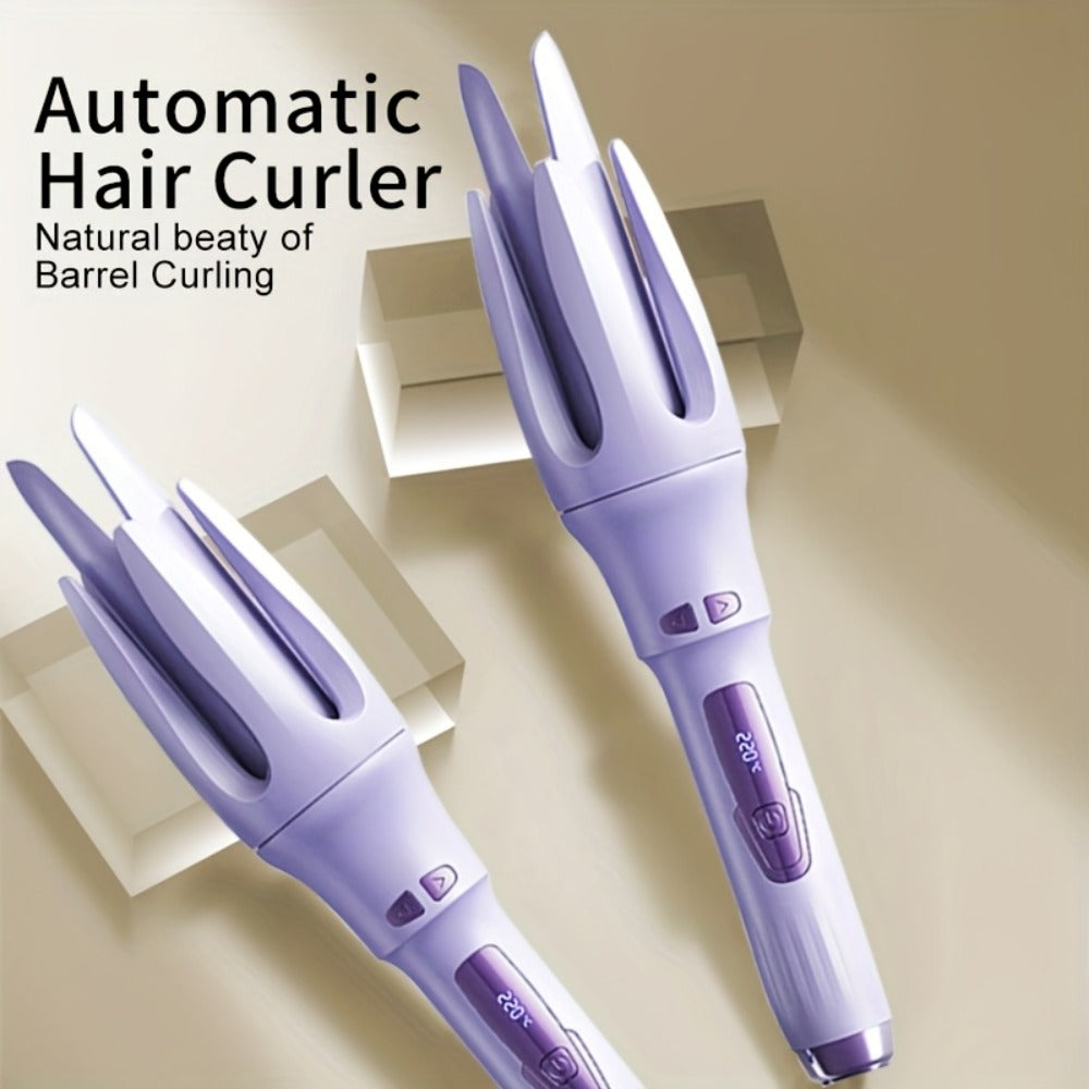 Hair Curler - One Button Electric Rotary Curling Iron with LED Display, 9-Speed Intelligent Temperature Control