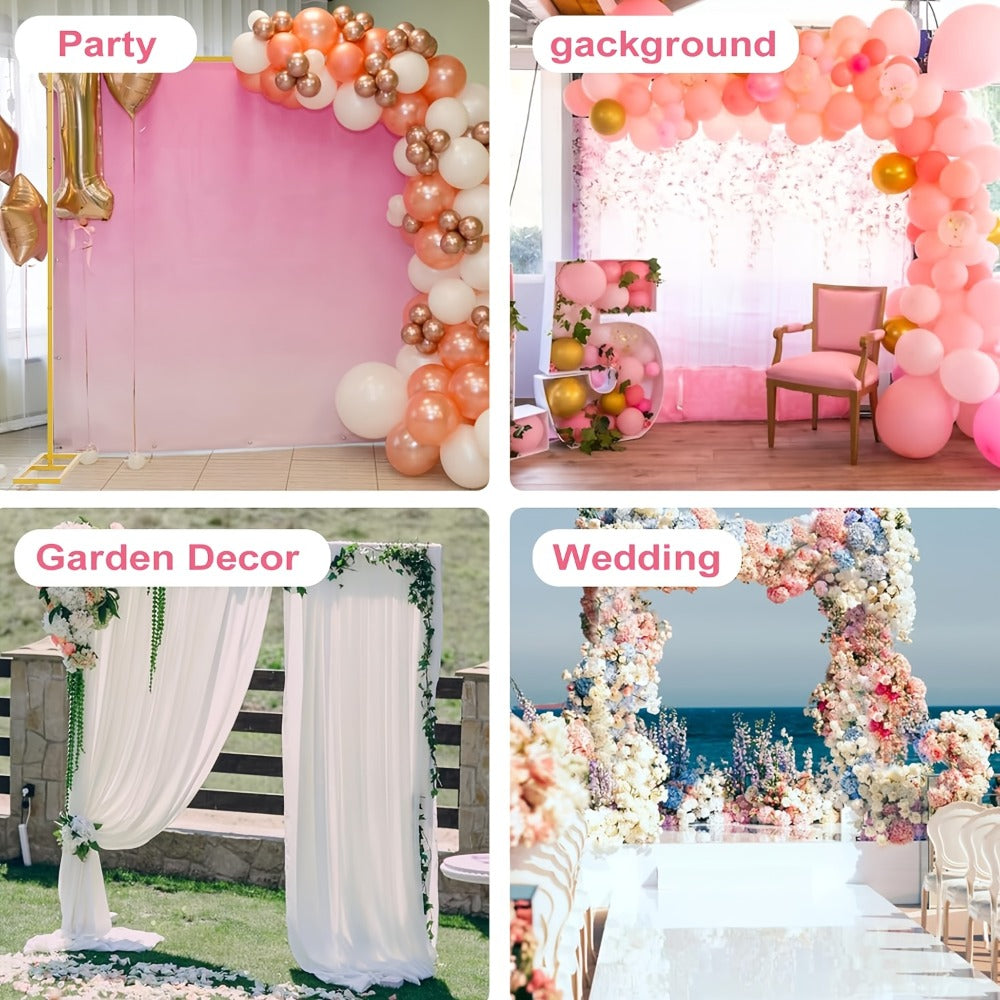 Premium Square Backdrop Support Stand | Flexible Portable Rectangular Metal Frame for Wedding Ceremony, Birthday Party