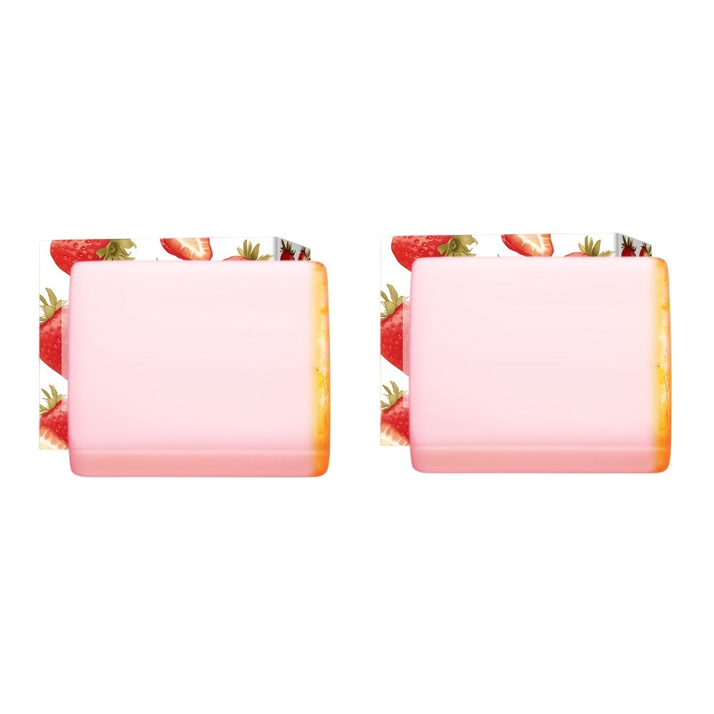 Intimate Cleansing Soap Rose Essence Built-in Bubble Net Rich Foam pH Balance Private Parts Soap for Women Peach Strawberry 2pcs 4pcs