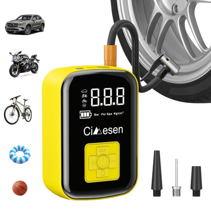 Portable Tire Inflator Air Compressor 150PSI 100W Cordless 4000mAh Digital Display 5 Modes USB-C Fast Charge for Car Motorcycle Bicycle Ball