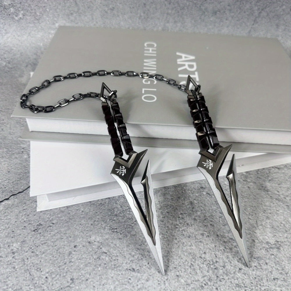 Ninja Kunai Cosplay Prop Safe No-Sharp Edges 25in, Anime Shuriken Katana Samurai Sword Toy