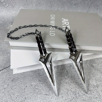 Ninja Kunai Cosplay Prop Safe No-Sharp Edges 25in, Anime Shuriken Katana Samurai Sword Toy