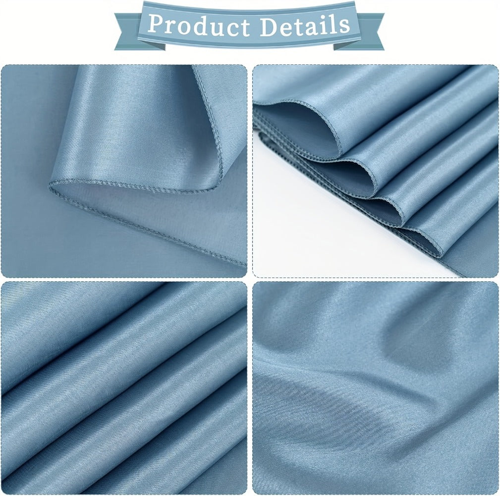 100pcs Satin Chair Sashes Bows for Wedding Banquet Party Event Decoration, 13 Colors, 18×275cm