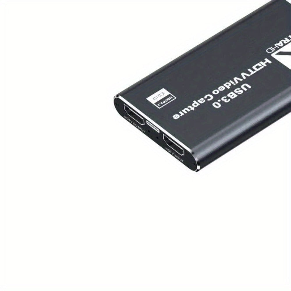 4K USB 3.0 Video Capture Card - 1080P 60fps HD Recorder, 4K UHD 60Hz Input, Compatible with OBS Live Game Streaming