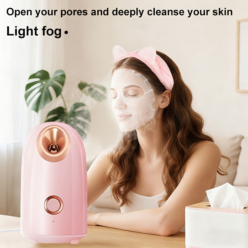 Blackhead Remover & Facial Steamer Combo - Pore Cleansing Home Spa Beauty Device for Dry Skin, Nose & Face Care