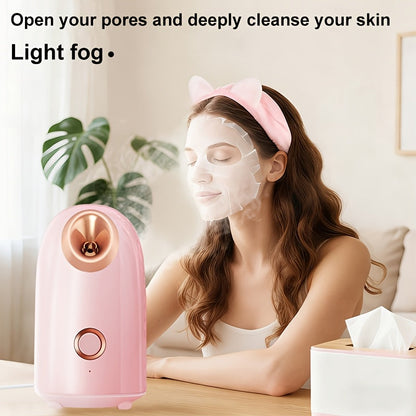 Blackhead Remover & Facial Steamer Combo - Pore Cleansing Home Spa Beauty Device for Dry Skin, Nose & Face Care