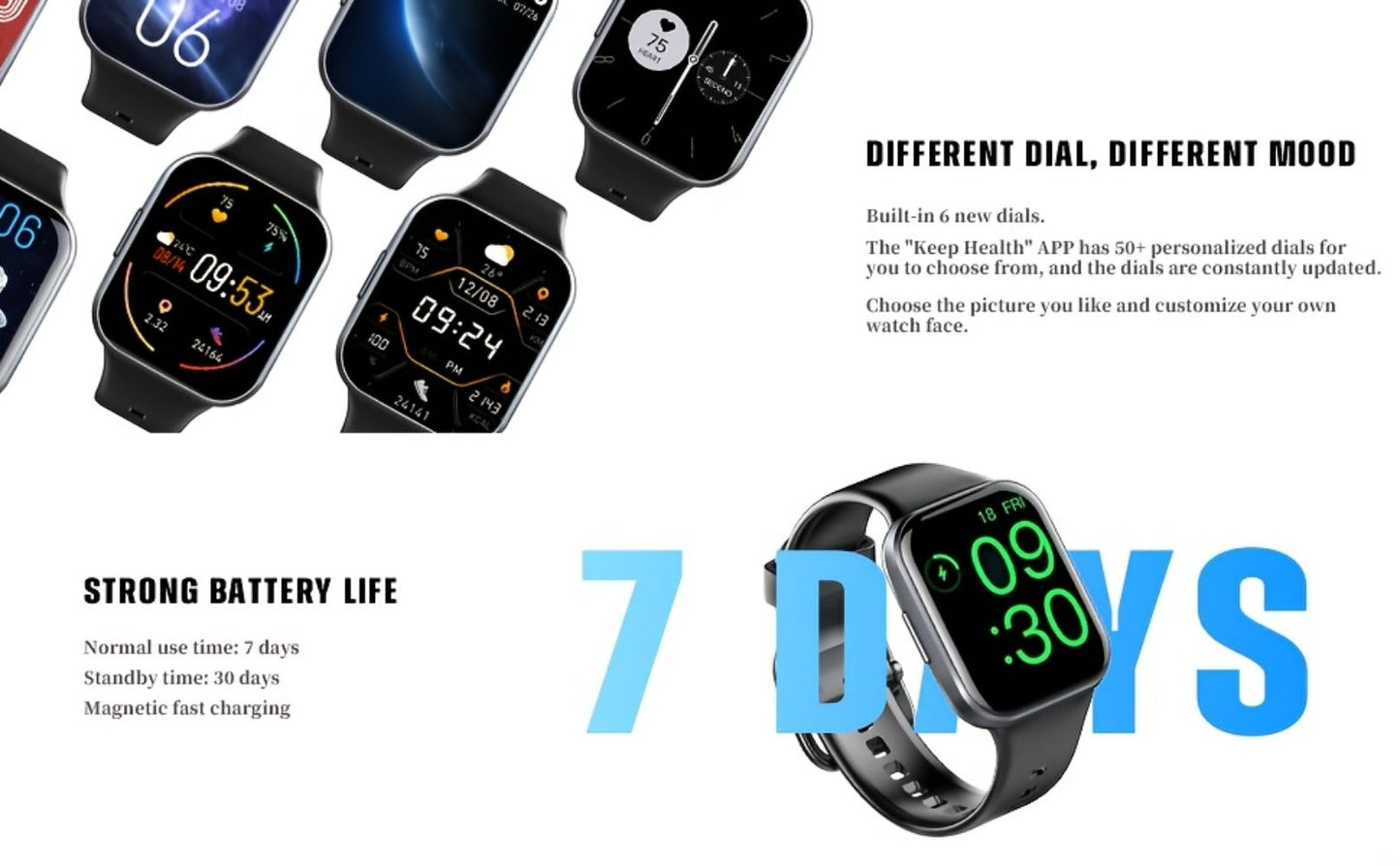 112 Sports Modes Smartwatch Bluetooth 5.3 for Men Women for an Everyday Personal Care Routine