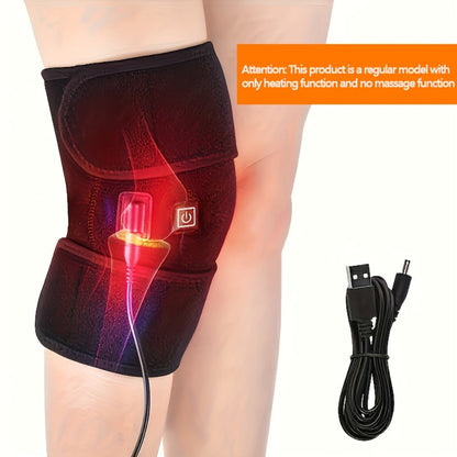 Heated Knee Massager with Heat and Vibration Massage, Wireless Portable Electric Knee Brace Wrap for Pain