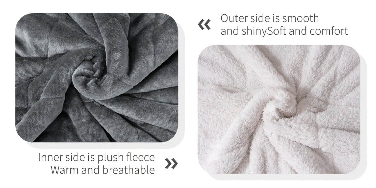Moire-Style Flannel Blanket with Plush-Look Lining, Five Color Choices and Four Size Labels up to 108 x 90 Inches