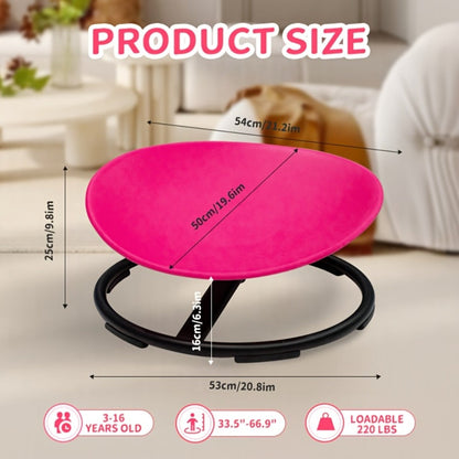 Kids Sit & Spin Sensory Chair, Sturdy Motor Skills Trainer for Sensory Play, Indoor & Outdoor Use
