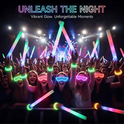 Foam Glow Sticks Set 103pcs 70pcs 40pcs for Entryways, Bedrooms and Living Spaces, with the Listed Configuration