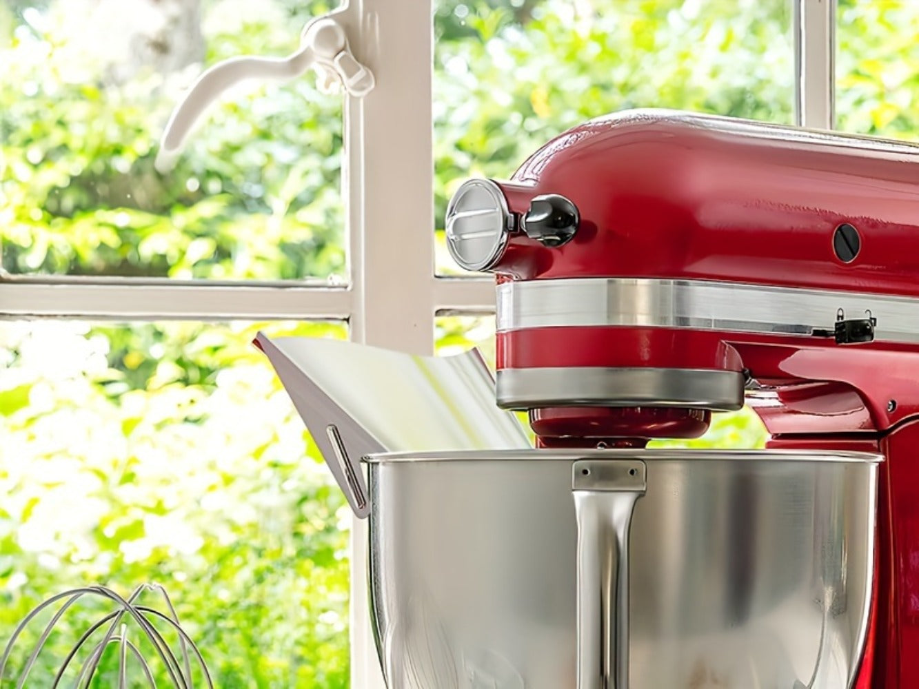 Stand Mixer Pouring Chute Stainless Steel – Dishwasher Safe Pouring Shield for KitchenAid Tilt-Head & Bowl-Lift Models