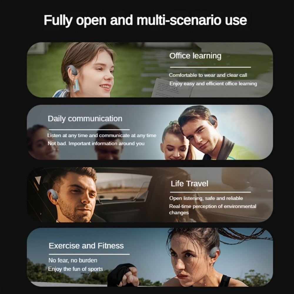 90H Wireless Earphones ENC Noise Cancellation 3D Deep Bass Secure Earhook Sport Running Earbuds for an Everyday Personal Care Routine