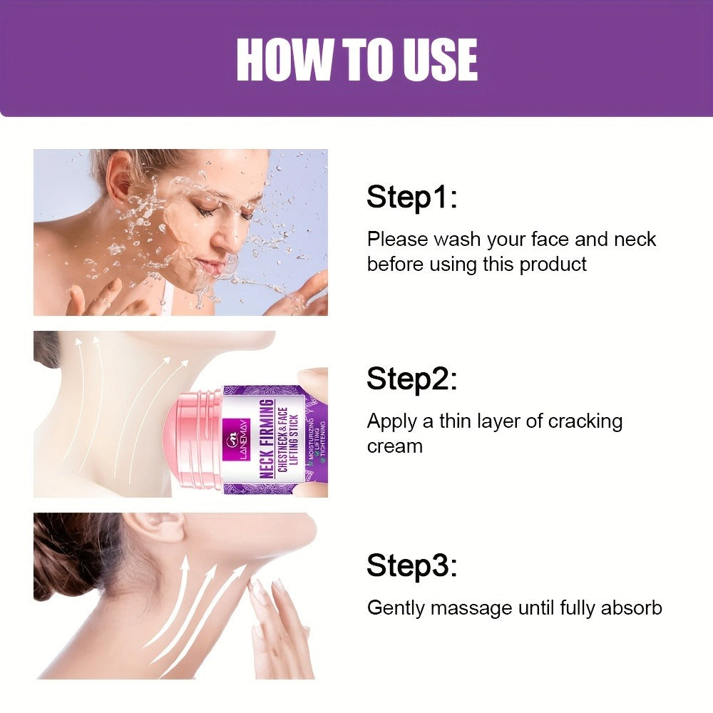 Retinol Collagen Face & Neck Stick 3pcs Set - Lifting Tightening Skin Care Stick, Portable Daily Skincare for All Skin Types Women